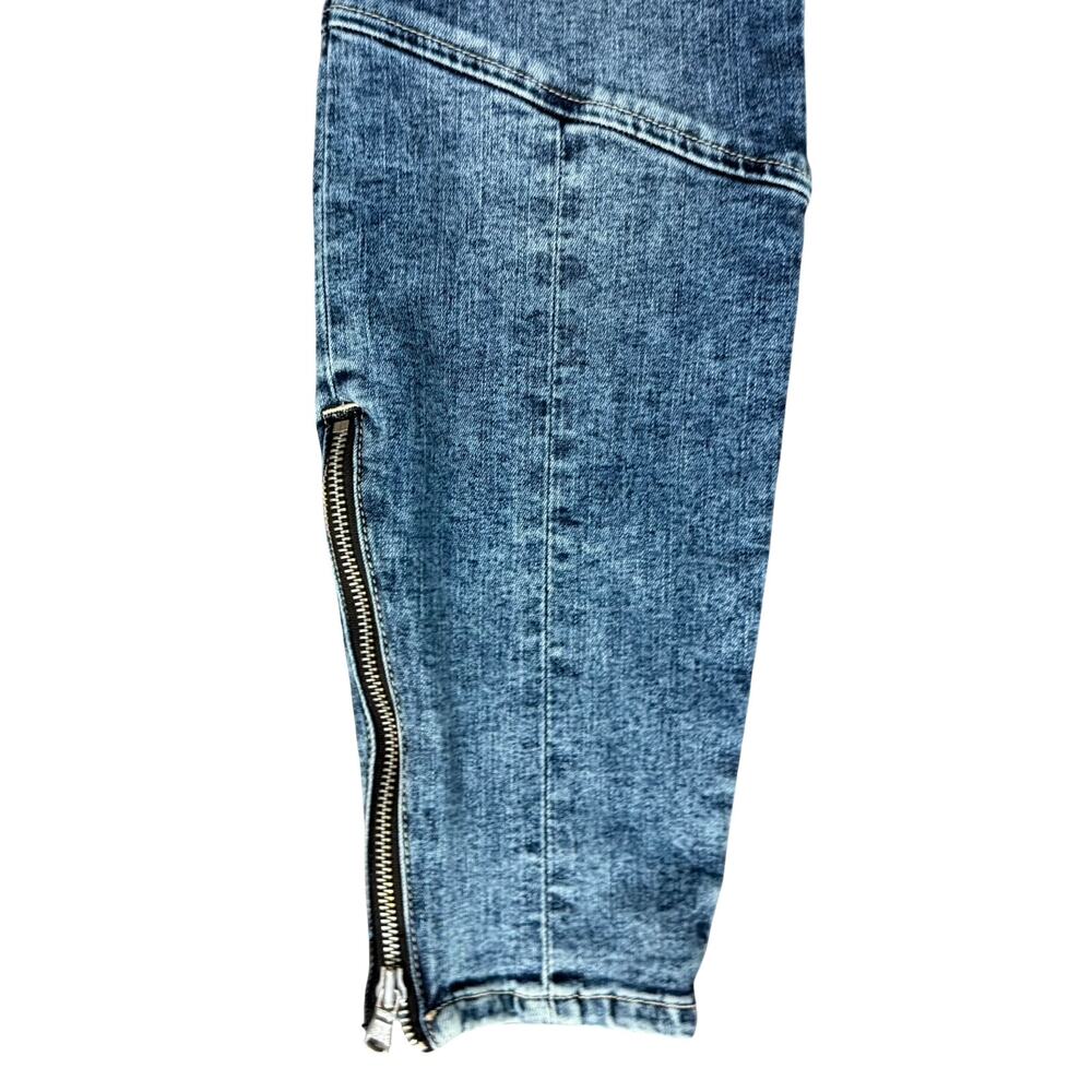 L'Agence Patton Medium Wash Mid Rise Skinny Cargo Denim Jeans size 26 Utility - Picture 13 of 13